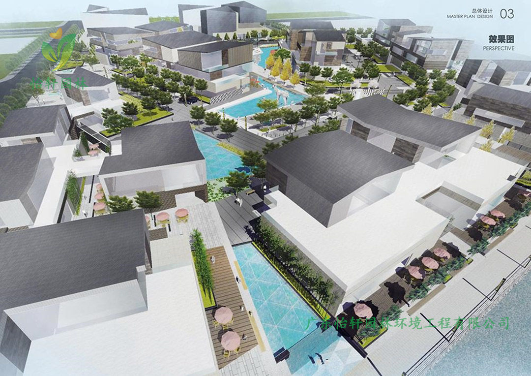 怡轩园林无锡锡东新城映月天地商业景观设计效果图