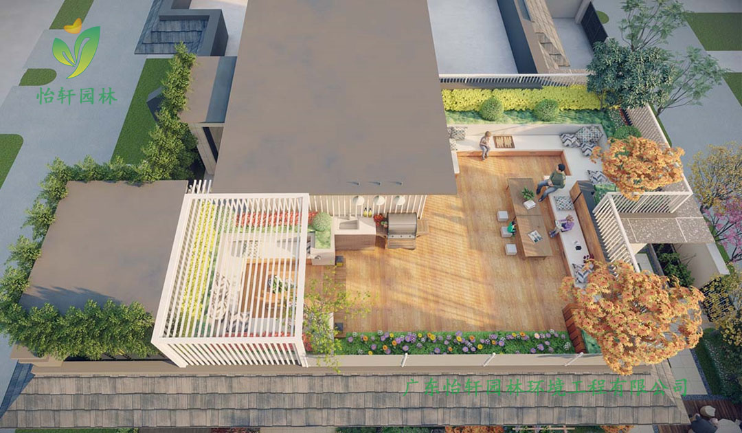 屋顶花园绿化设计效果展示